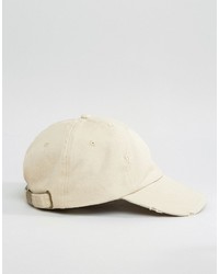 Reclaimed Vintage Inspired Distressed Baseball Cap Sand
