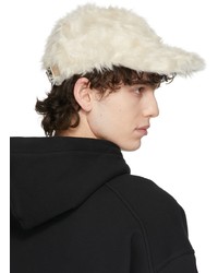 Givenchy Off White Faux Mink Fur Cap