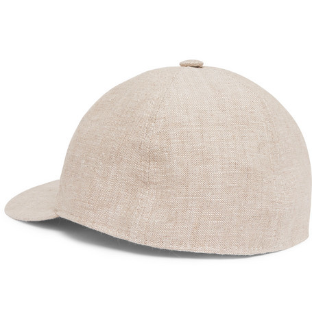 Lock & Co Hatters Rimini Linen Baseball Cap, $124 | MR PORTER | Lookastic