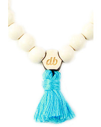 Domo Beads Whiteblue Mala Bracelet