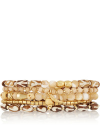 Chan Luu Set Of Five Gold Plated