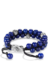 David Yurman Spiritual Beads Two Row Bracelet With River Stone