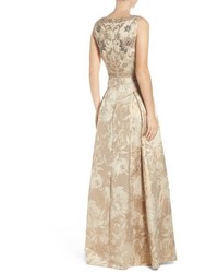 Aidan Mattox Beaded Jacquard Ballgown 575 Nordstrom Lookastic