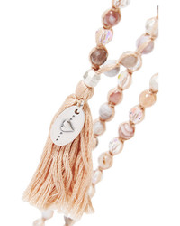 Chan Luu Beaded Cord And Tassel Necklace