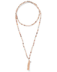 Chan Luu Beaded Cord And Tassel Necklace
