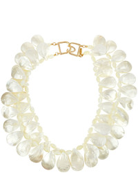 Beige Beaded Pearl Necklace
