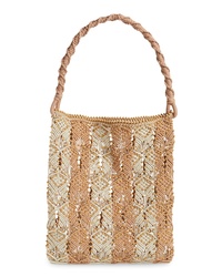 Ulla Johnson Cecilia Beaded Woven Tote