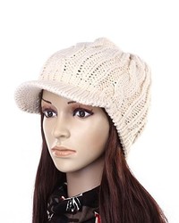 Andi Rosetm Slouch Beanies Button Hats Knitted Crochet Baggy Skullies Beret Cap Hat For Winter Ski Party