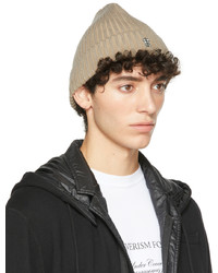 Undercover Beige Ribbed Beanie