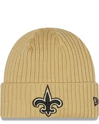 New Era Gold New Orleans Saints Core Classic Cuffed Knit Hat At Nordstrom