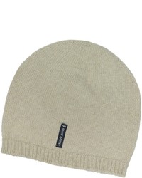 Armani Jeans Solid Pure Cashmere Beanie Hat