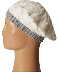 Calvin Klein Contrast Rib Cable Beret
