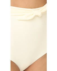 Mara Hoffman Tie Front High Waist Bikini Bottoms