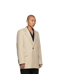 Wooyoungmi Beige Double Breasted Blazer
