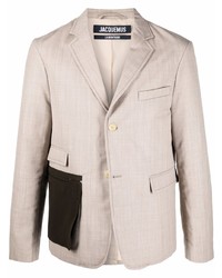 Jacquemus Contrast Pocket Tailored Blazer