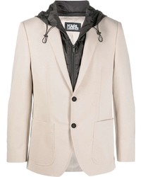 Karl Lagerfeld Fitted Single Breasted Blazer