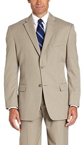 Haggar Men's Solid Two-Button Center-Vent Sportcoat 