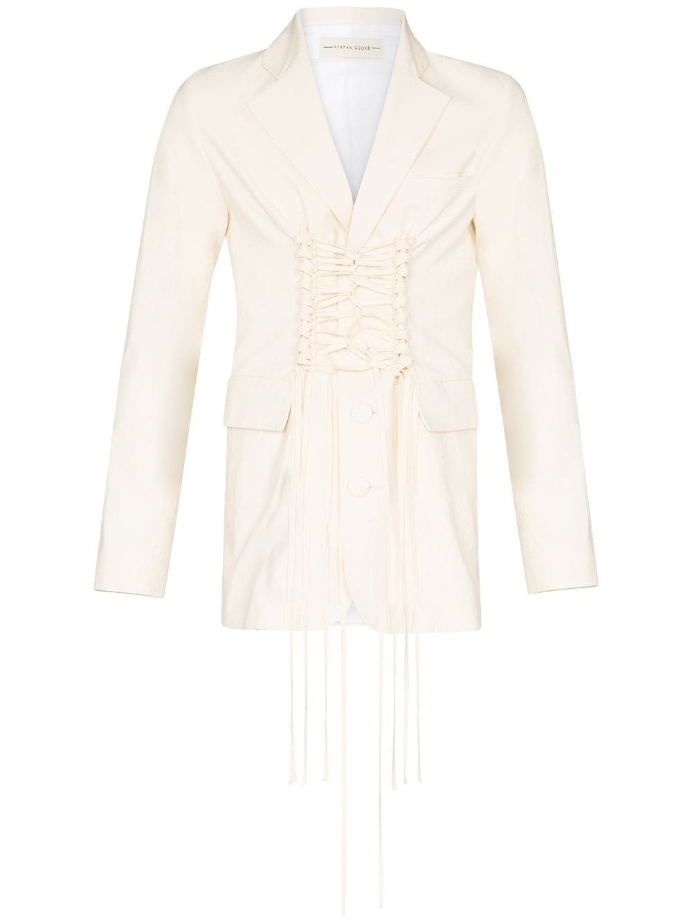 Stefan Cooke Lace Up Blazer, $1,182 | farfetch.com | Lookastic