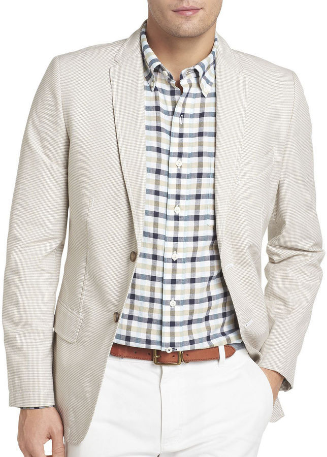 Izod Seersucker Gingham Blazer, $145 | jcpenney | Lookastic