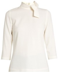 Goat Blaire Decorative Bow Wool Crepe Top