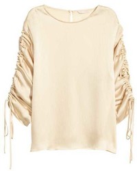 H&M Blouse With Drawstrings