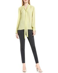 Vince Camuto Long Sleeve Tie Neck Blouse