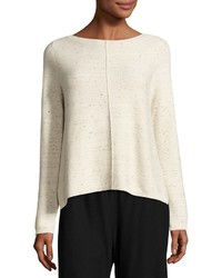 Eileen Fisher Peppered Wool Box Top