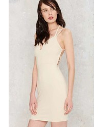Factory Grid And Bare It Bodycon Dress