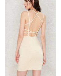 Factory Grid And Bare It Bodycon Dress