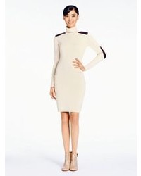Kate Spade Patch Leather Sweater Dress