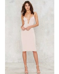 Factory Pushing The Limit Bodycon Dress Nude
