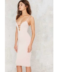 Factory Pushing The Limit Bodycon Dress Nude