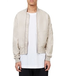 Topman Aaa Collection Ruched Back Bomber Jacket
