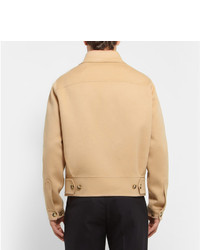 Valentino Brushed Wool And Cashmere Blend Bomber Jacket