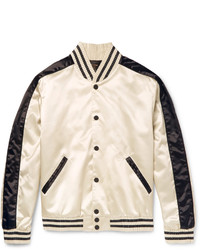 Calvin Klein Collection Rankin Satin Bomber Jacket
