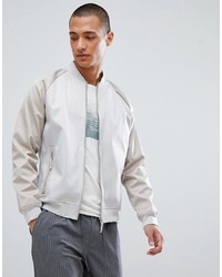 FoR Sporty Bomber Jacket In Stone