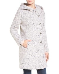 Cole Haan Signature Hooded Boucle Coat