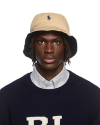 Polo Ralph Lauren Beige Chino Loft Logo Bucket Hat
