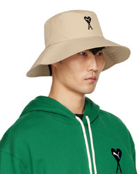 AMI Alexandre Mattiussi Beige Puma Edition Bucket Hat