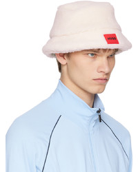 Hugo Off White Teddy Label Bucket Hat