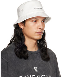Givenchy White Logo Bucket Hat