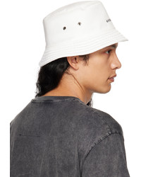 Givenchy White Logo Bucket Hat