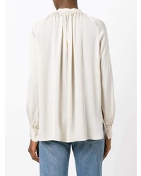 Vince Pleated Collar Blouse