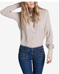 Free People The Best Button Down Blouse