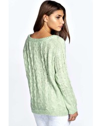 Boohoo Charity Soft Cable Knit Jumper