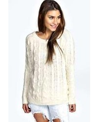 Boohoo Charity Soft Cable Knit Jumper
