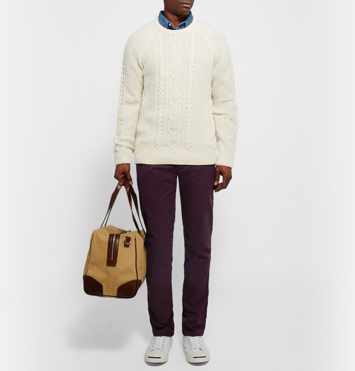 Club Monaco Cable Knit Merino Wool Sweater, $150 | MR PORTER | Lookastic