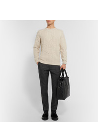 Alexander McQueen Cable Knit Wool And Cashmere Blend Sweater