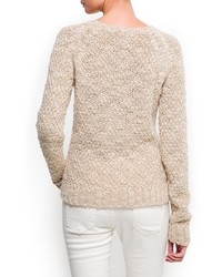 Mango Cable Knit Wool Jumper