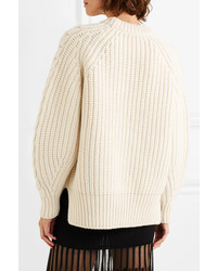 Alexander McQueen Cable Knit Wool Sweater